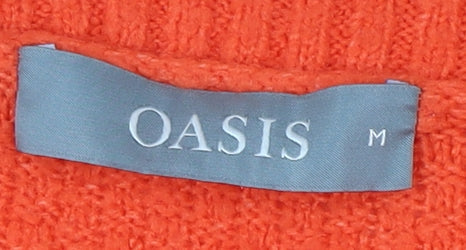 Womens UK Size M Oasis Orange Pullover Jumper