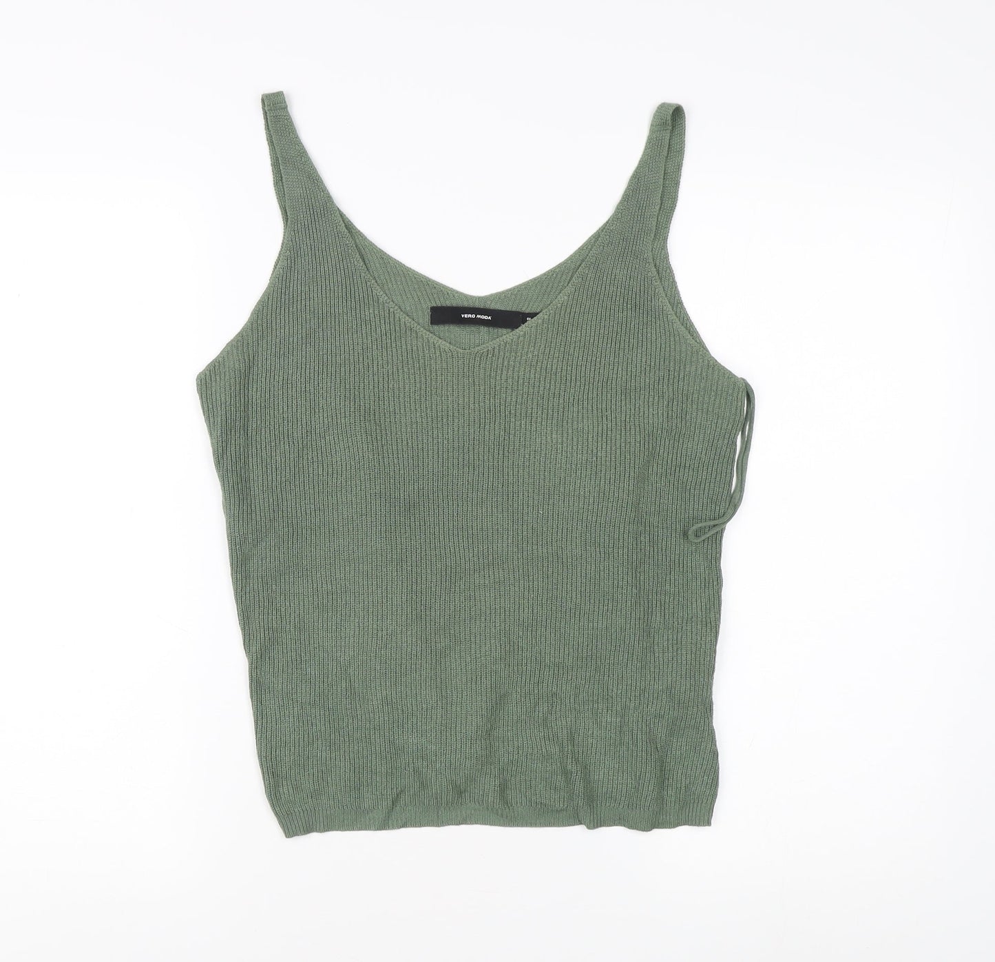 Womens UK Size L VERO MODA Green Basic Tank