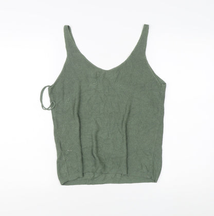 Womens UK Size L VERO MODA Green Basic Tank