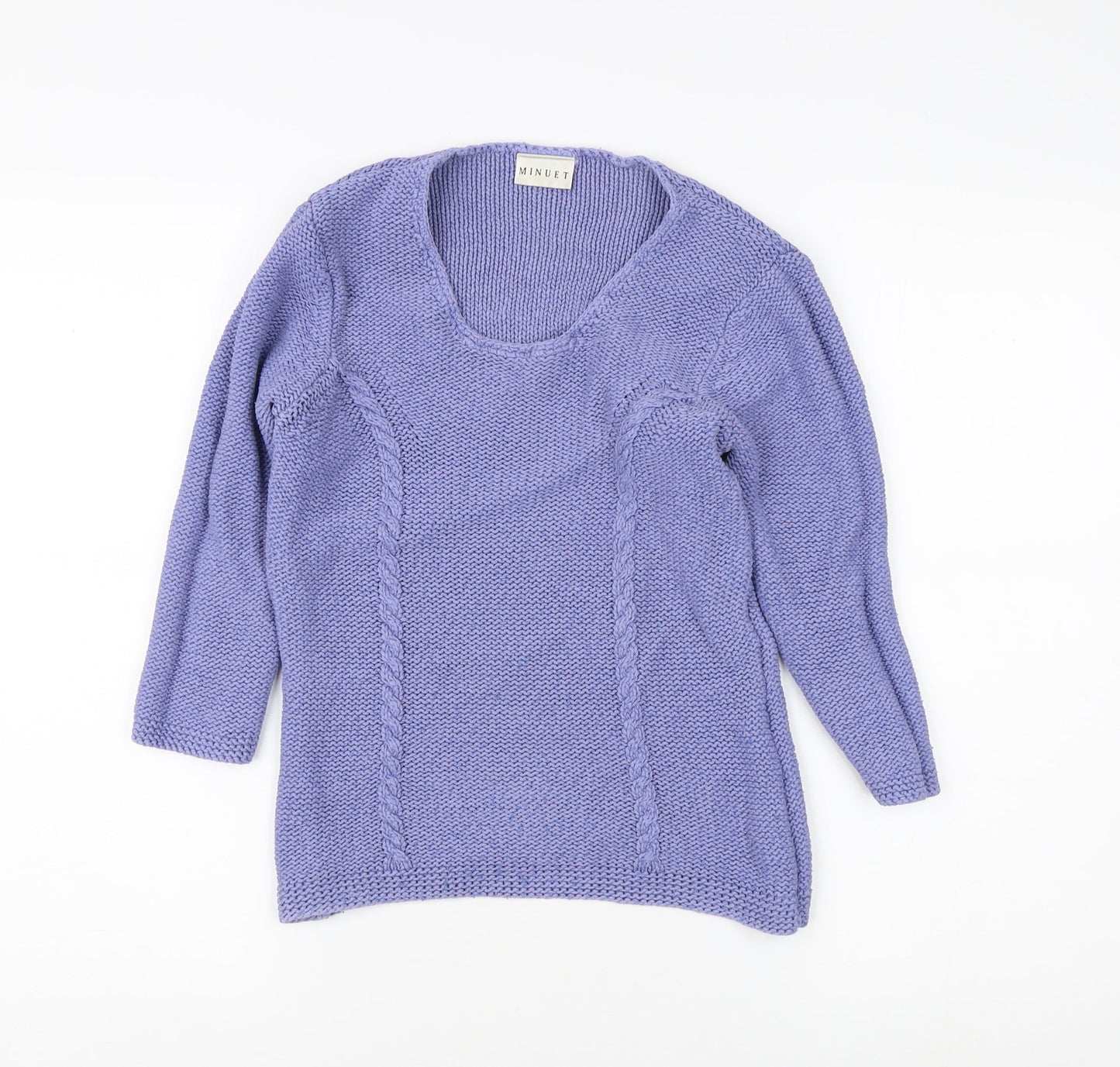 Womens UK Size 12 Minuet Purple Pullover Jumper
