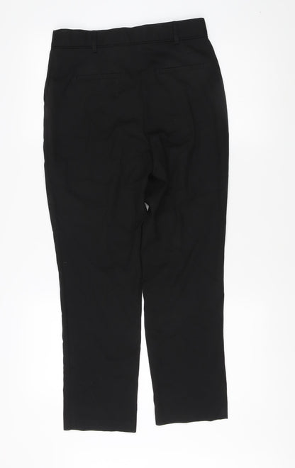 Womens UK Size 8R NEXT Regular Fit Workwear Casual Black Trousers