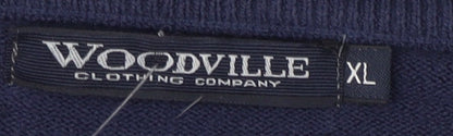 Woodville Men's Blue XL Pullover Jumper