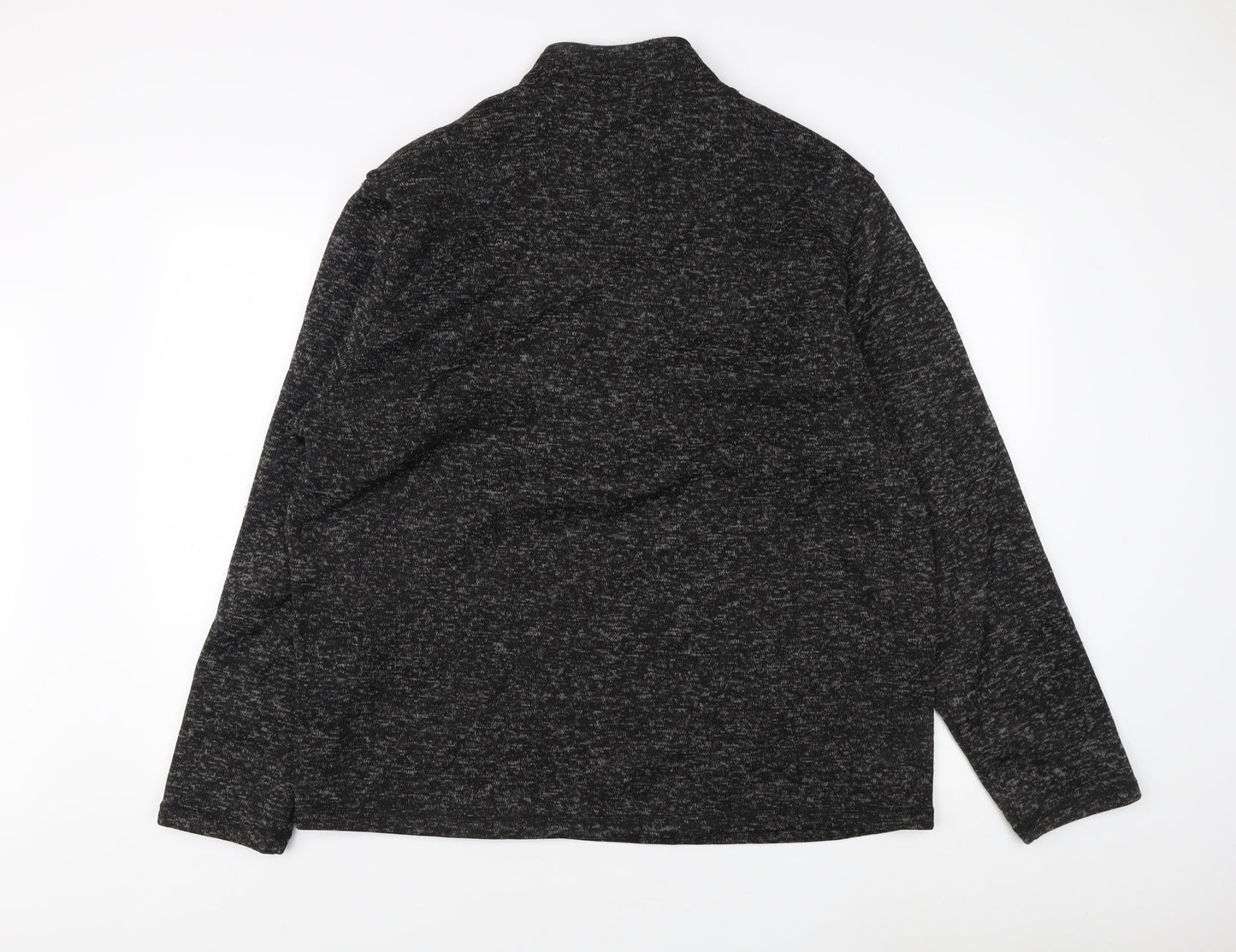 Mens UK Size XL Crane Black 1/4 Zip Sweatshirt