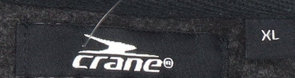 Mens UK Size XL Crane Black 1/4 Zip Sweatshirt