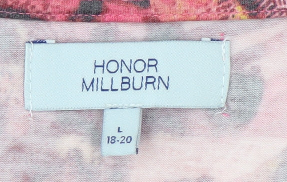 Womens UK Size L Honor Millburn Multicoloured Basic T-Shirt
