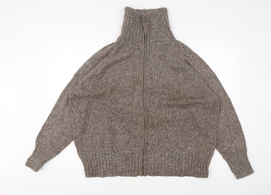 Womens UK Size 26-28 Marks and Spencer Brown Cardigan Jumper