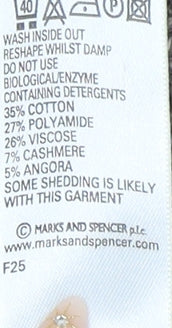 Womens UK Size 26-28 Marks and Spencer Brown Cardigan Jumper