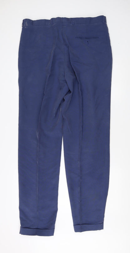 Uomo Desideri Men's Blue Dress Pants Size 38