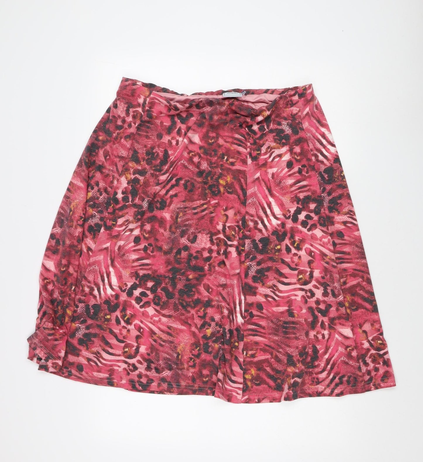 Honor Millburn Women's Pink Animal Print Skirt Size 20