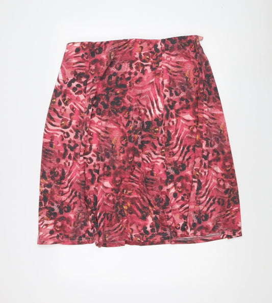 Honor Millburn Women's Pink Animal Print Skirt Size 20