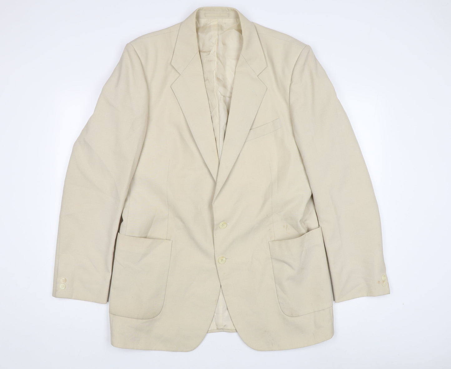 Mens UK Size 42 St Michael Regular Beige Suit Jacket