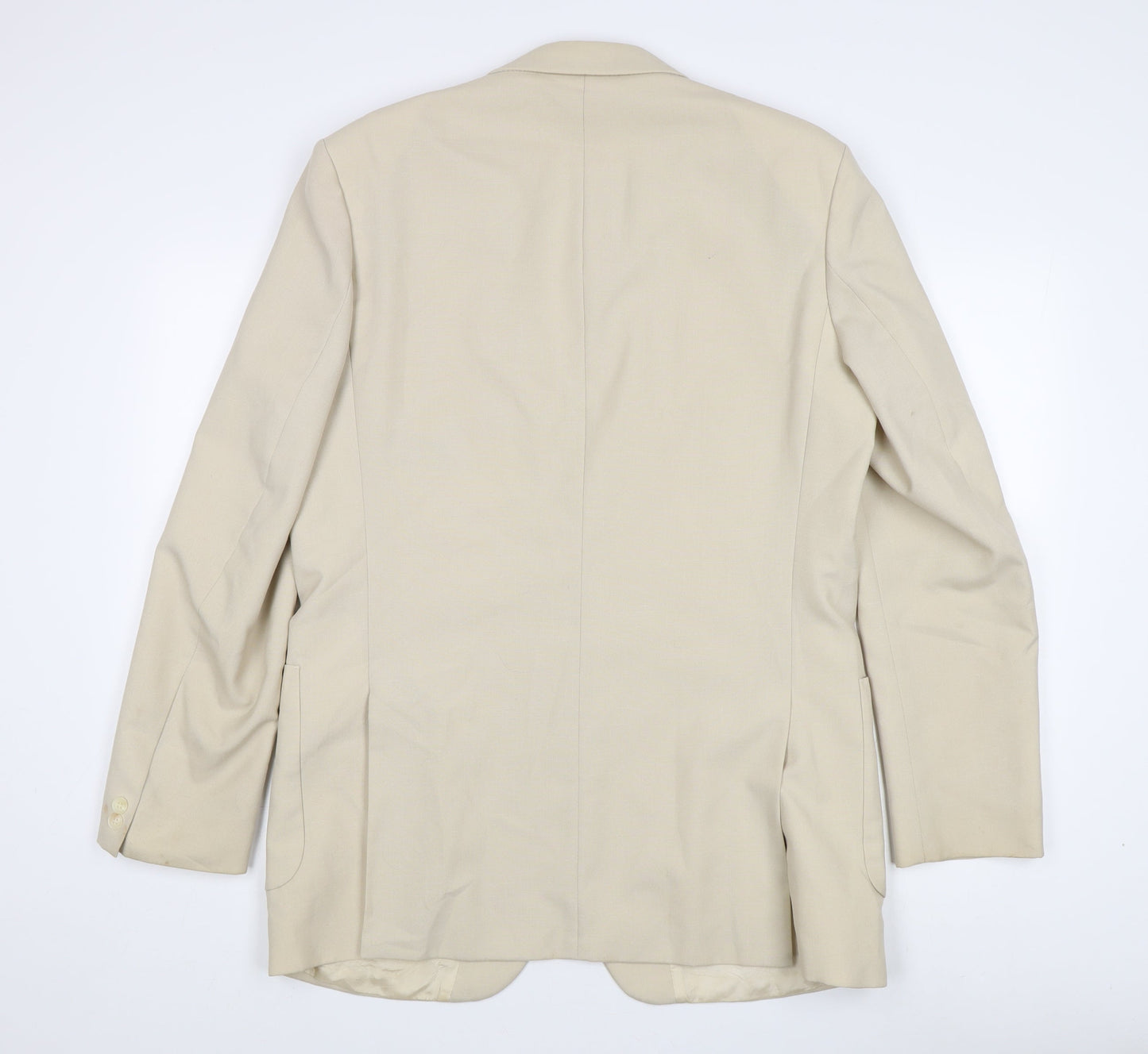 Mens UK Size 42 St Michael Regular Beige Suit Jacket