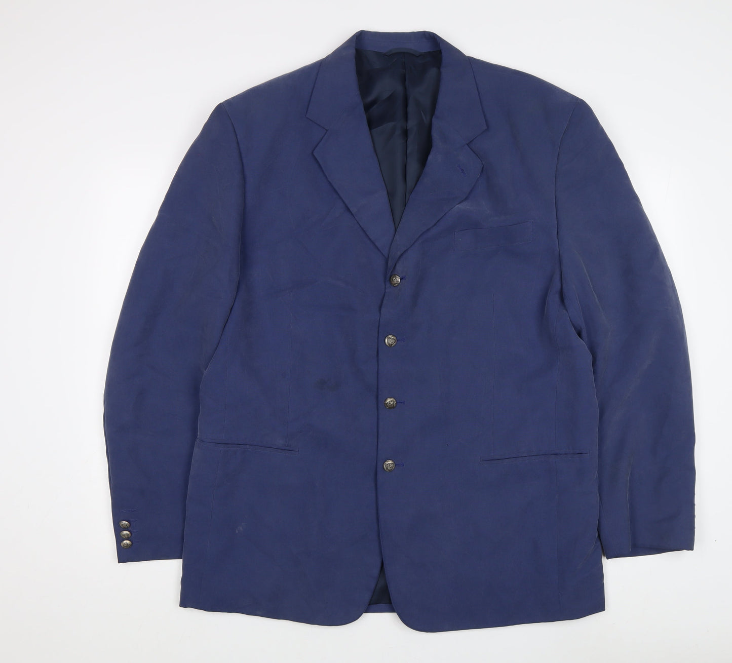 Uomo Desideri Men's Blue Blazer, Size 44, Formal Jacket