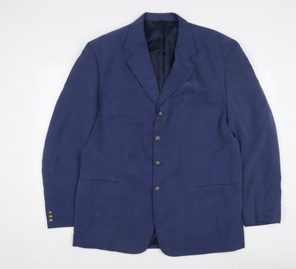 Uomo Desideri Men's Blue Blazer, Size 44, Formal Jacket