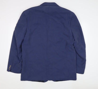 Uomo Desideri Men's Blue Blazer, Size 44, Formal Jacket
