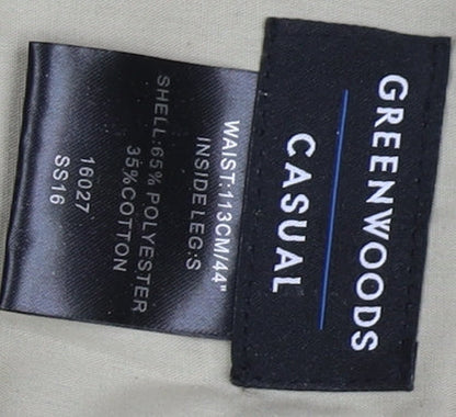 Greenwoods Men's Beige Casual Trousers Size L