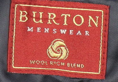 Mens UK Size 42 Burton Regular Black Suit Jacket
