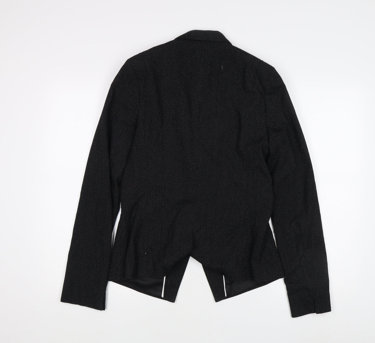 Next Women's Black Pinstripe Blazer Size 10 Tall