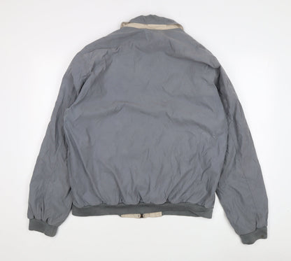 Mens UK Size L Savatini Grey Bomber Jacket