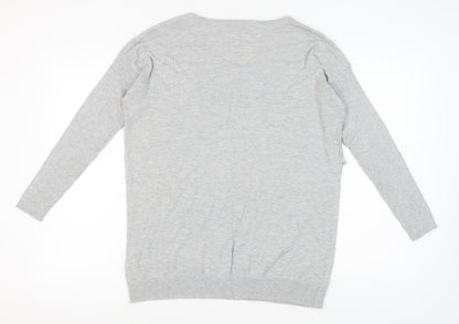 Womens UK Size 16 RJR.John Rocha Grey Pullover Jumper
