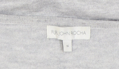 Womens UK Size 16 RJR.John Rocha Grey Pullover Jumper