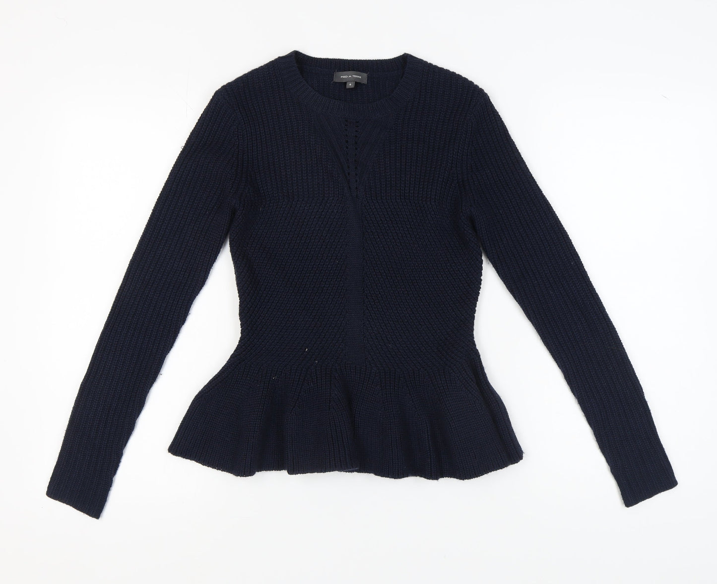 Pied A Terre Women's Blue Pullover Jumper, Size 8