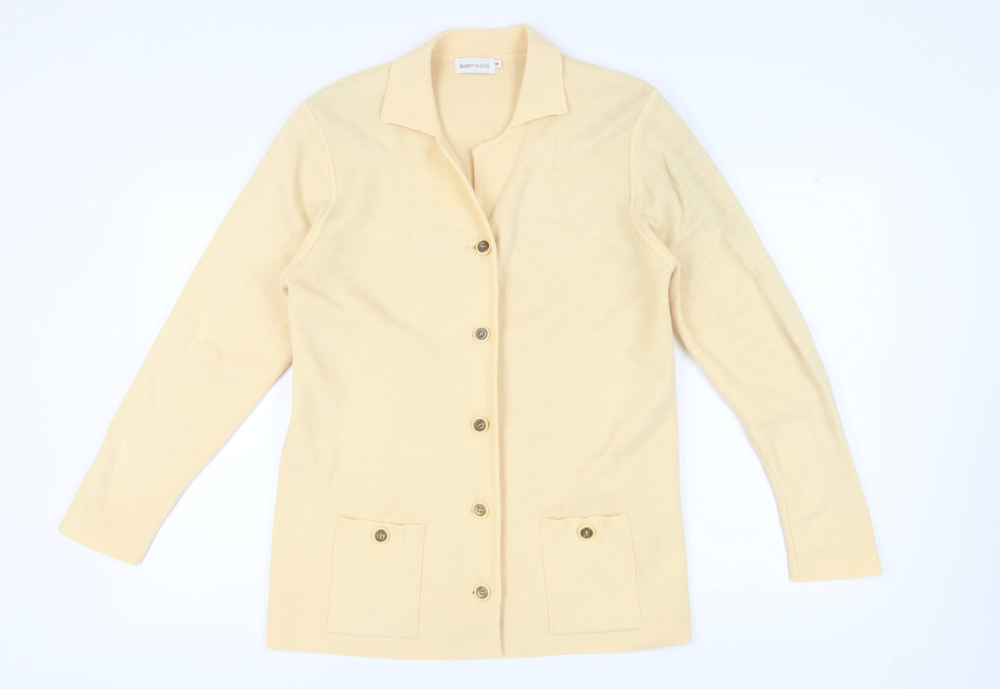 Womens UK Size M Bonmarché Beige Cardigan Jumper