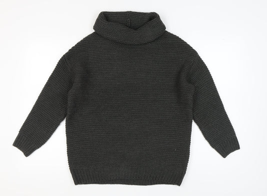 Unisex Adults UK Size M Pull & Bear Black Pullover Jumper