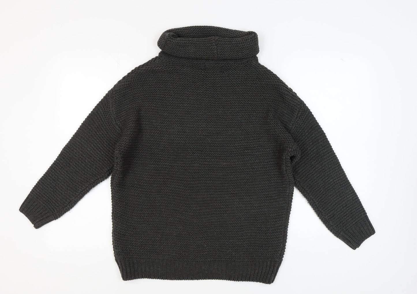 Unisex Adults UK Size M Pull & Bear Black Pullover Jumper