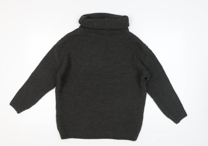 Unisex Adults UK Size M Pull & Bear Black Pullover Jumper