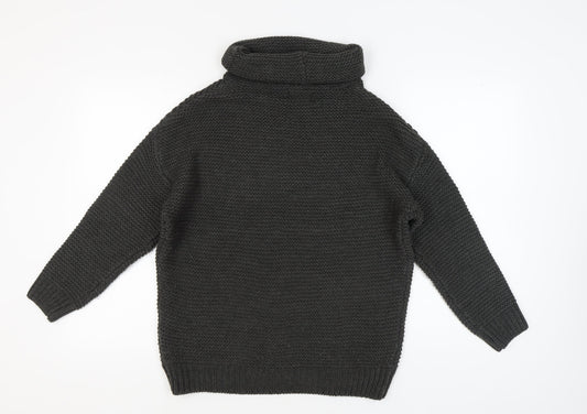Unisex Adults UK Size M Pull & Bear Black Pullover Jumper