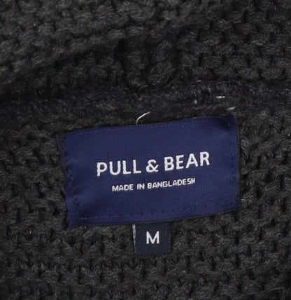 Unisex Adults UK Size M Pull & Bear Black Pullover Jumper