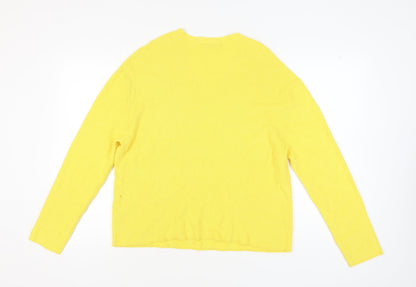 Womens UK Size L Marks and Spencer Yellow Pullover Jumper