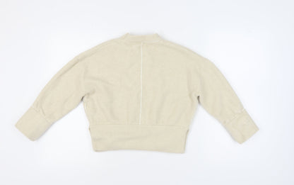 Womens UK Size 8 Zara Beige Pullover Jumper