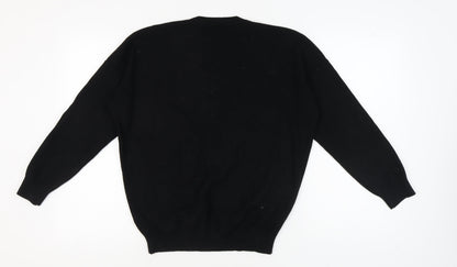 Womens UK Size M/L QED London Black Pullover Jumper