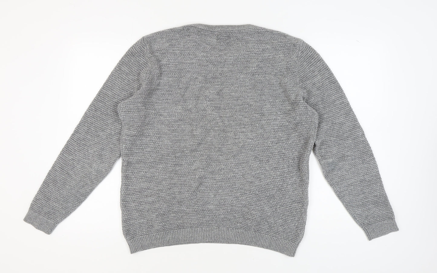 Selected Homme Men’s Grey Knit Pullover Jumper XL