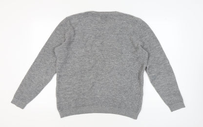 Selected Homme Men’s Grey Knit Pullover Jumper XL