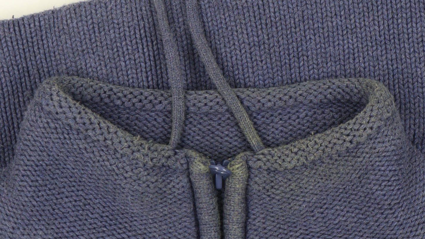 Womens UK Size 20 Marks and Spencer Blue Full Zip Jumper