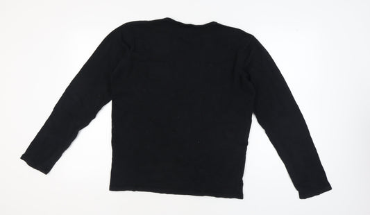 Bellfield Men's XL Black Cotton Pullover Jumper
