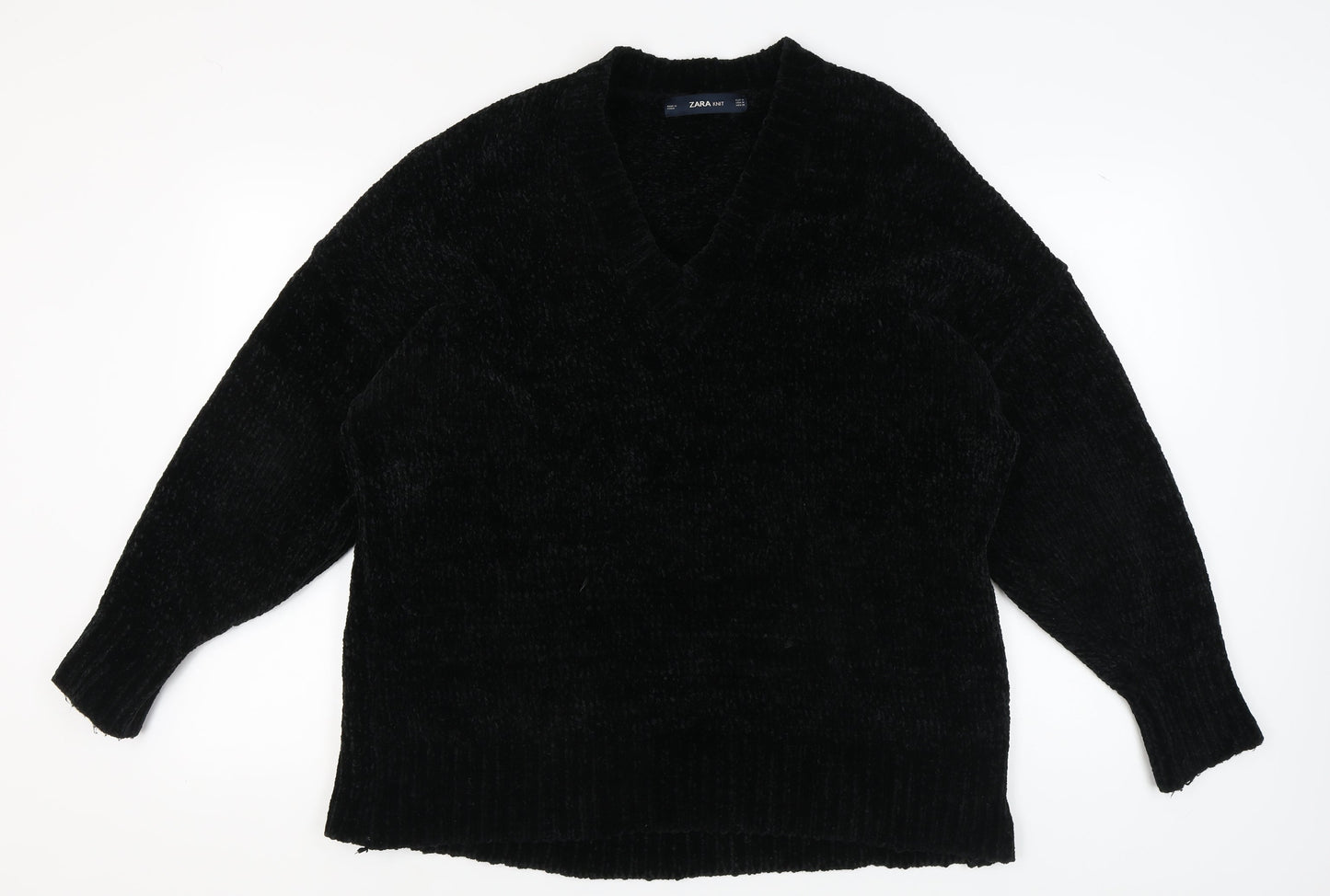 Womens UK Size M Zara Black Pullover Jumper