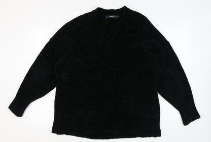 Womens UK Size M Zara Black Pullover Jumper