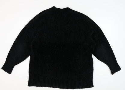 Womens UK Size M Zara Black Pullover Jumper