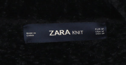 Womens UK Size M Zara Black Pullover Jumper