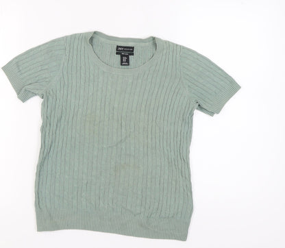 Womens UK Size M Jones New York Green Pullover Jumper