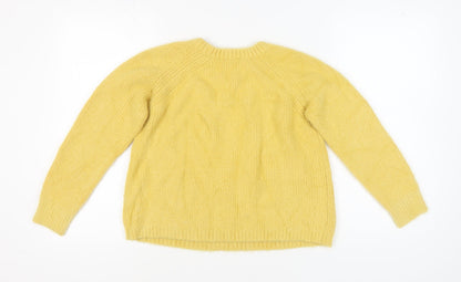 Red Herring Women's Yellow Pullover Jumper Size 12