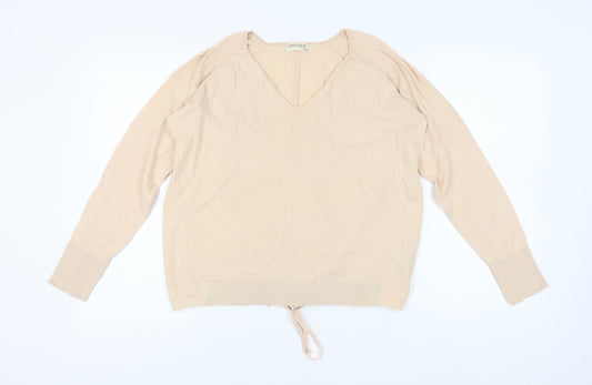 Womens UK Size 14 Marks and Spencer Beige Pullover Jumper
