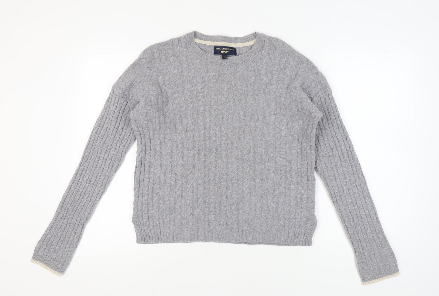 Womens UK Size 14 Paul Costelloe Grey Pullover Jumper
