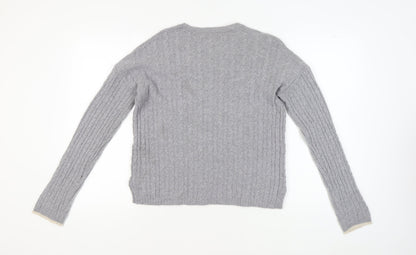 Womens UK Size 14 Paul Costelloe Grey Pullover Jumper