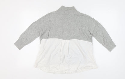 French Connection Women's Grey Pullover Jumper S