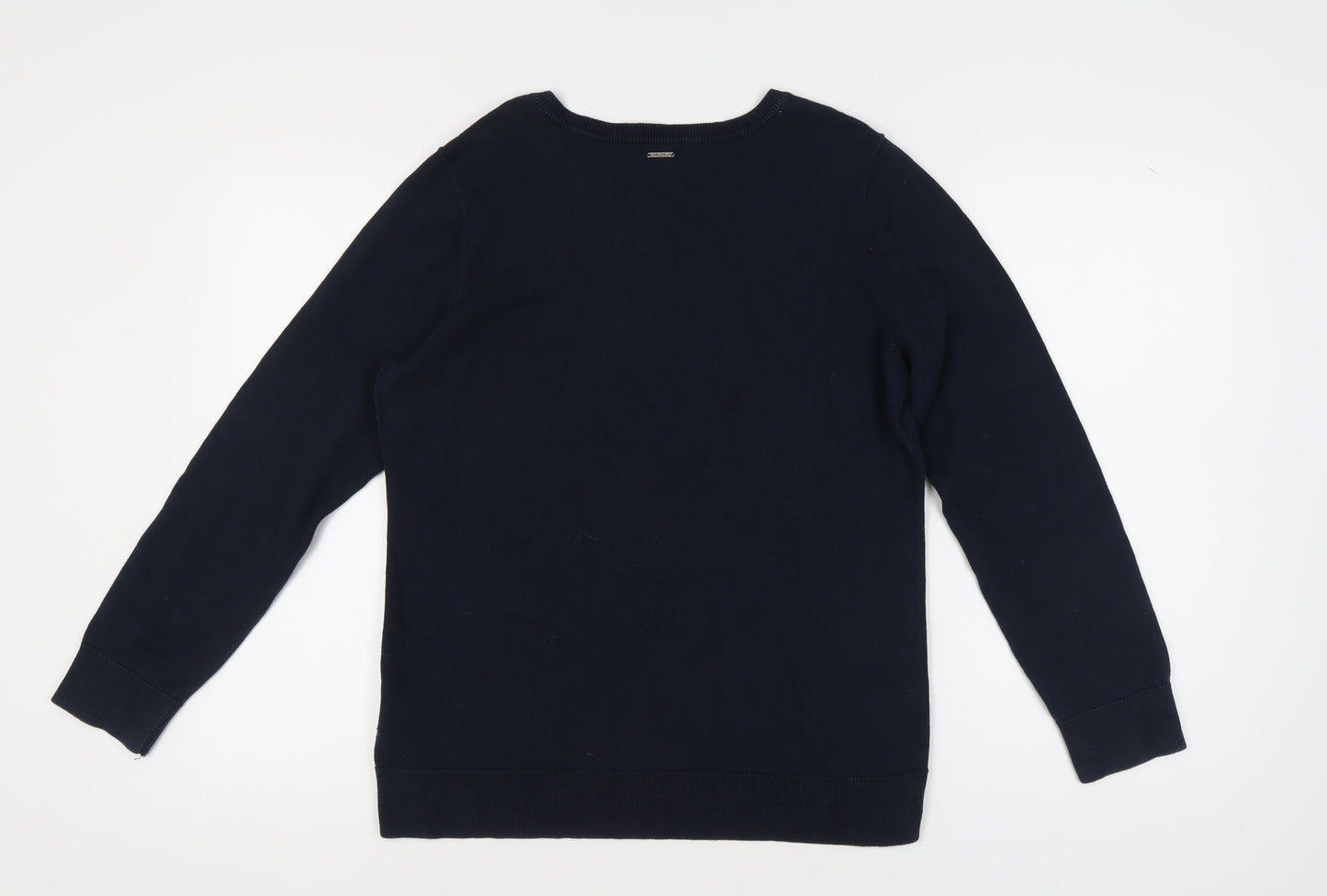 Nautica Men's Blue XL Pullover Jumper, Cotton, Crew Neck